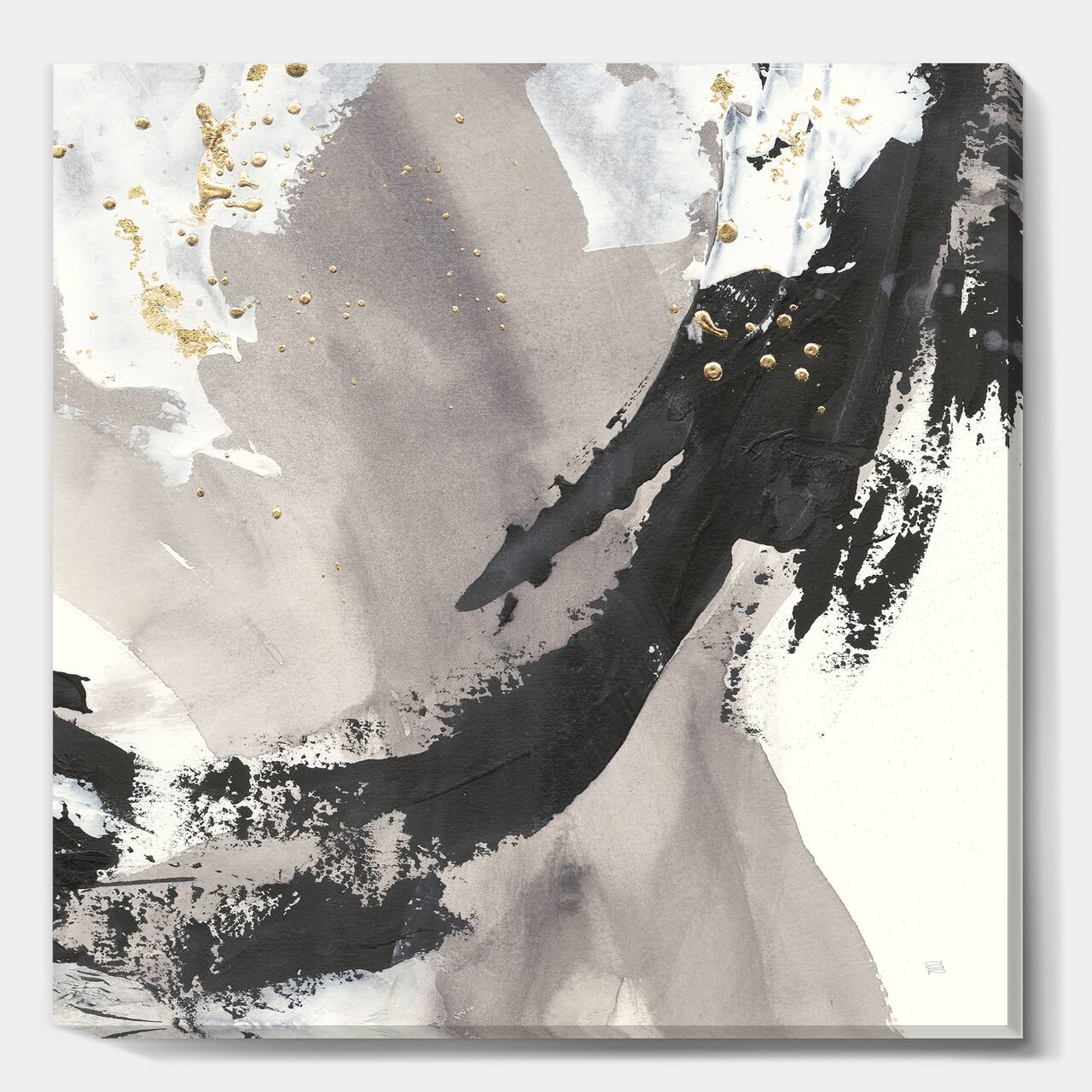 Designart - Glam Painted Arcs III - Transitional Canvas Art